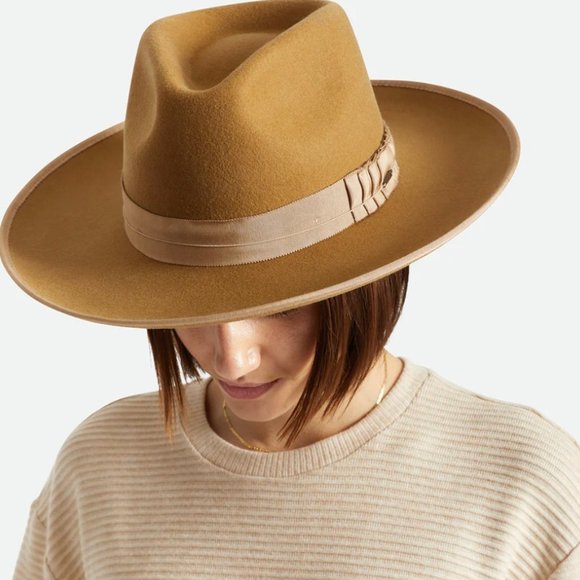 Brixton Reno Fedora Metal Bronze Size M main image 10